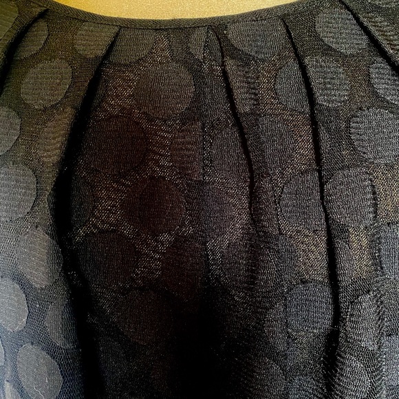 KENNETH COLE Black Polka Dot Top - Picture 4 of 8